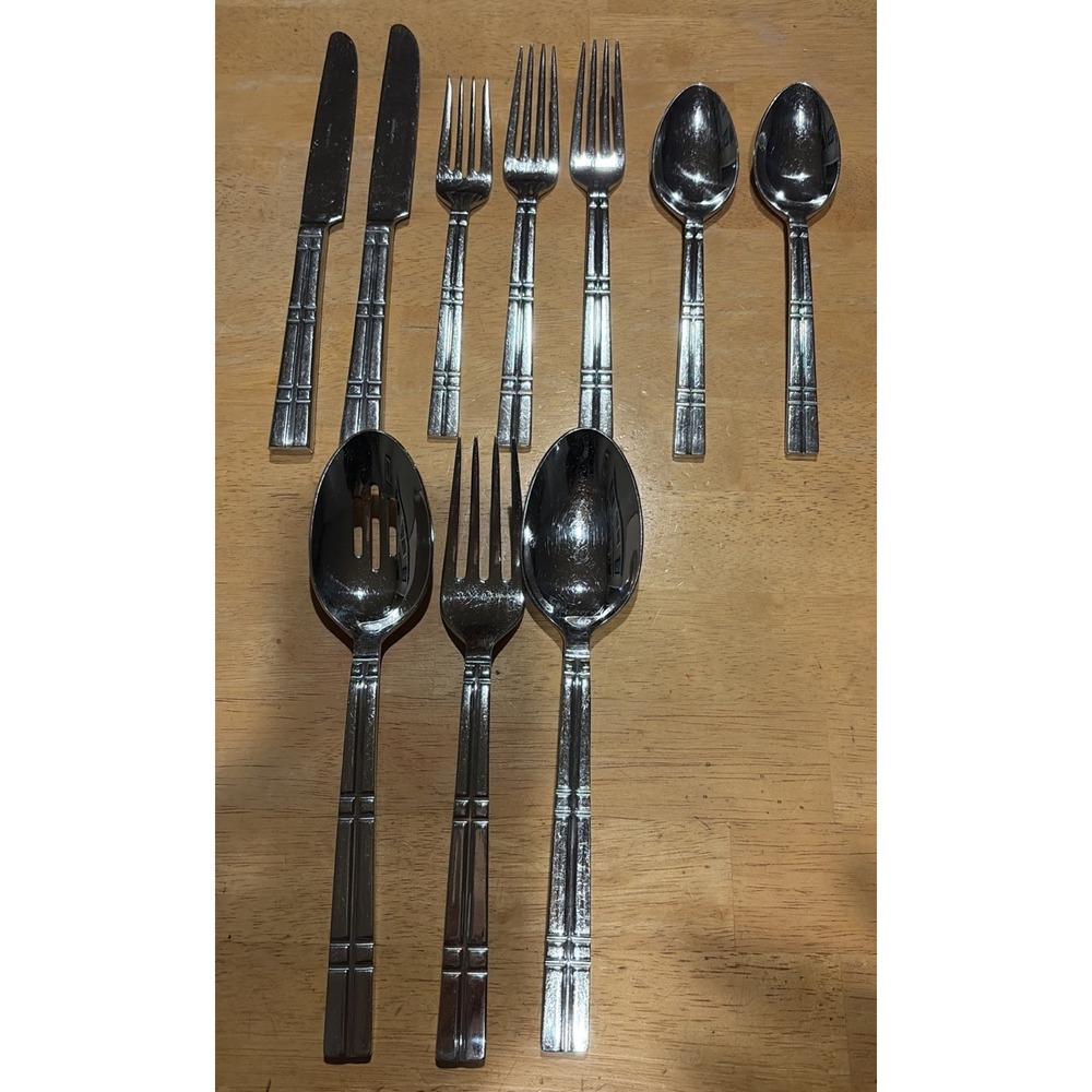 Towle Maze Stainless Steel Silverware Incomplete Spare Flatware 10 Pieces Serve